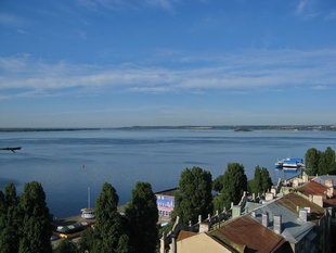 Wolga bei Saratov - Blick aus dem Hotel Slovakia