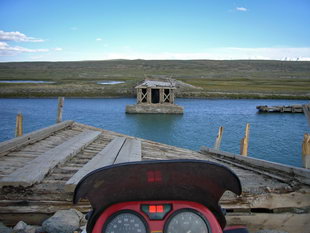 Tien-Shan - zerst�rte Br�cke