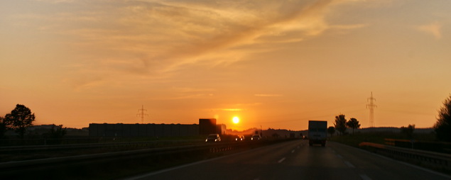 ... und so reiten die Q-Rider wieder einmal  in den Sonnenuntergang