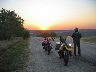 Morgendmmerung in Moldavien